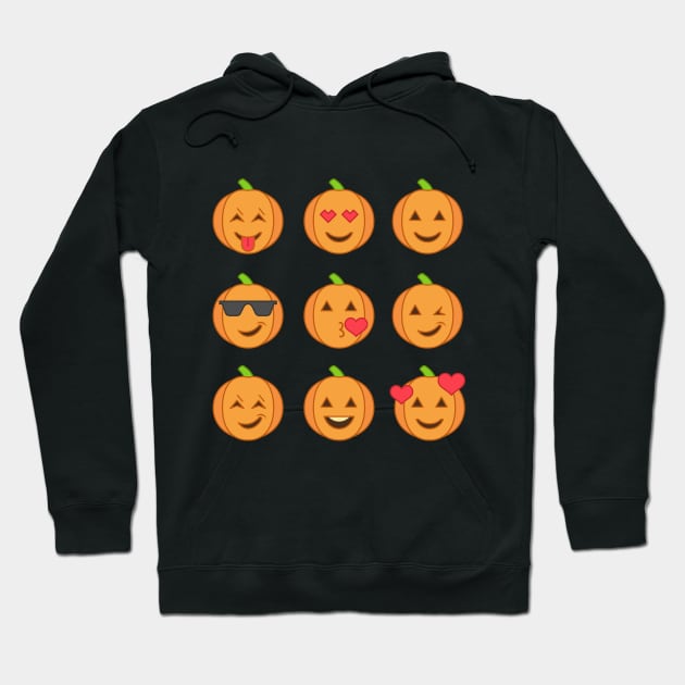 Pumpkin Emoji for Halloween and Thanksgiving Fun Hoodie by SassySoClassy